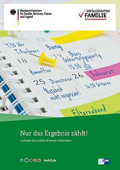 Broschüre mit Aufschrift "Nur das Ergebnis zählt!"